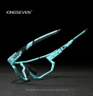 Cyklistické brýle KINGSEVEN LS910 MODRO - ČERNÁ / SKLO RŮŽOVÉ C10